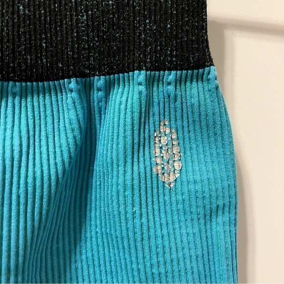 Free People Movement Tropical Teal Happiness Runs/Prajna Set XS/S - Picture 8 of 10